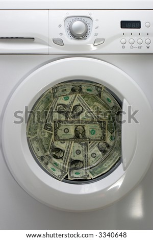 a concept image for money laundry