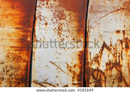 Pattern of rusted metallic surface
