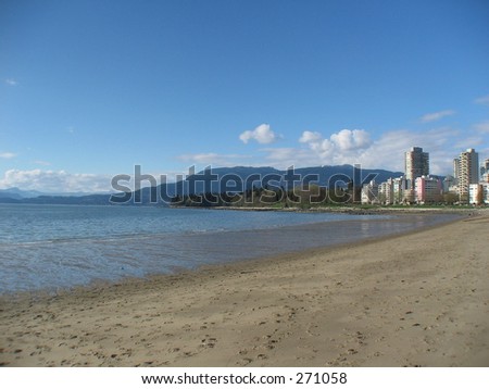 English Bay beach in Vancouver