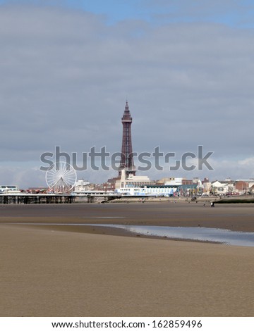 Blackpool tower and Central pier