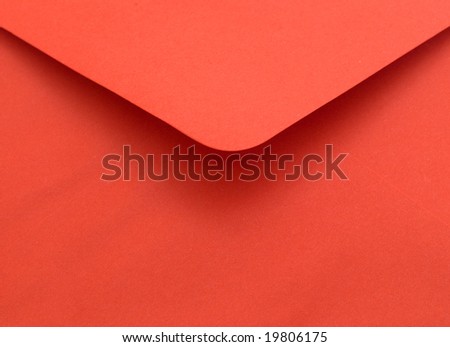 Red envelope with open flap