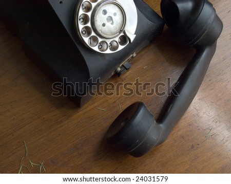 Vintage baker-lite telephone