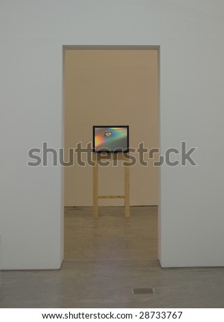 Gallery with TV on a stand