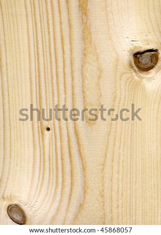 Planed piece of pine wood