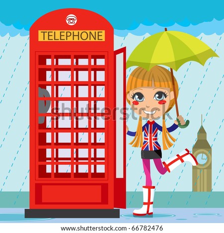 telephone box cartoon