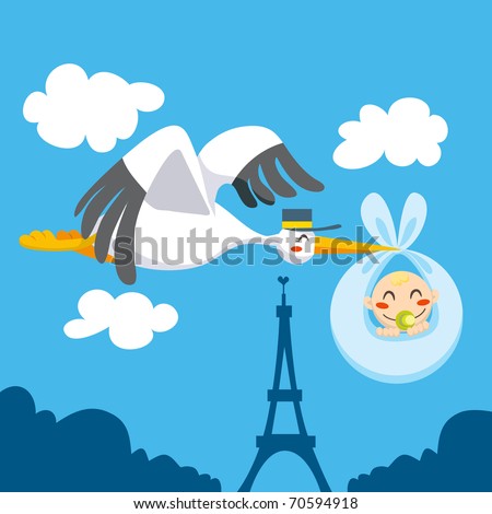 Cute Stork