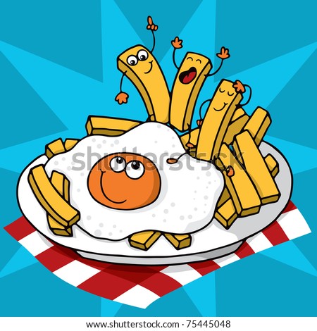 fish and chips cartoon. chips cartoon characters