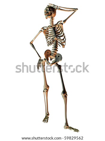 skeleton fashion model