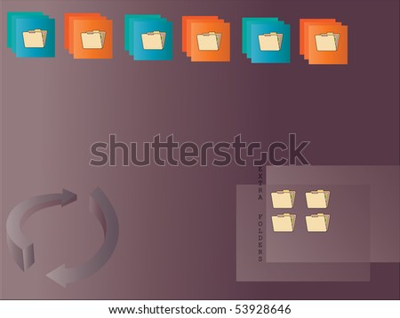 Wallpaper Removal on Stock Vector   Desktop Wallpaper  Just Remove Folder Icon And Put