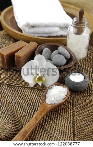 aromatic salt therapy in spa setting
