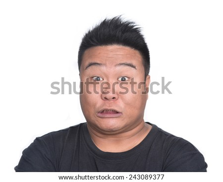 Man with happy facial expression