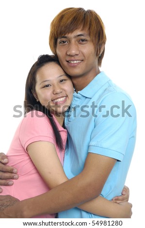 stock photo : Portrait of an attractive happy young couple