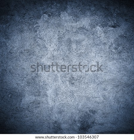 Grunge blue concrete wall background or texture