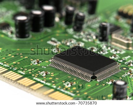 Microchip on printed circuit board (PCB)