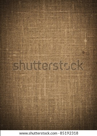 Brown canvas texture or background