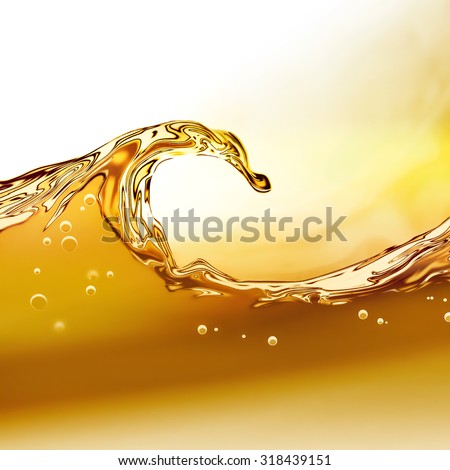 Oil wave on a light background