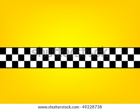 stock vector vector version taxi cab background with checkers flag