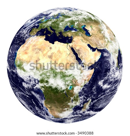stock photo : Earth from space 2011