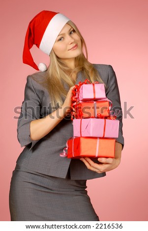 business-woman & gifts
