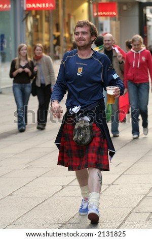 Scottish football fans in Lithuania