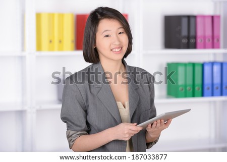 Business woman Asia, working in the office