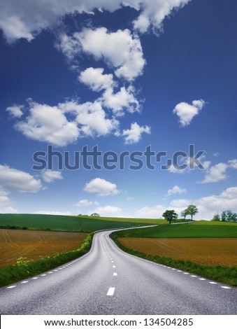 Emty country-road