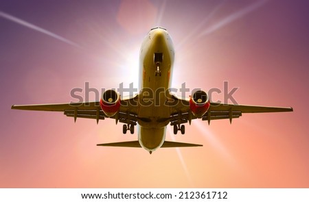 Airplane landing