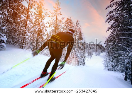 Cross-country skiing in Sweden