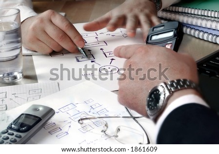 Business people planning