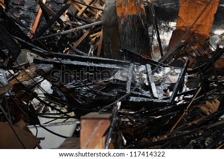 BROOKLYN, NY - NOVEMBER 01: Serious damage in the buildings from fire at the Brighton Beach neighborhood due to impact from Hurricane Sandy in Brooklyn, New York, on Thursday, November 01, 2012.