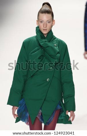 PARIS, FRANCE - MARCH 04: A model walks the runway at the Issey Miyake fashion show during Paris Fashion Week on March 4, 2011 in Paris, France