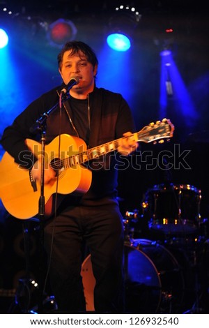 NEW YORK- FEBRUARY 27: Music group Ed Pitt performs on stage during Russian Rock Festival at Webster Hall on February 27, 2013 in NYC
