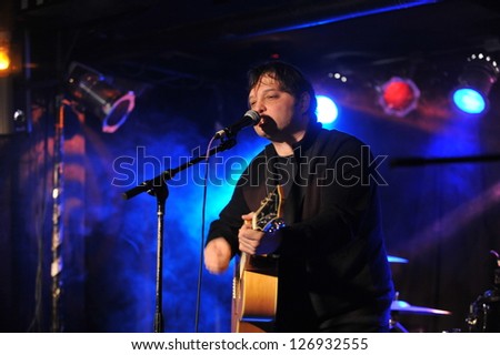 NEW YORK- FEBRUARY 27: Music group Ed Pitt performs on stage during Russian Rock Festival at Webster Hall on February 27, 2013 in NYC