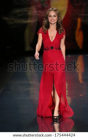 New York, Ny - February 06: Giada De Laurentiis, Wearing Carolina Herrera, Walks The Runway At Go Red For Women - The Heart Truth Red Dress Collection 2014 Show On February 6, 2014 In New York City.