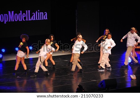 NEW YORK - AUGUST 07: Performances at Top Model Latina 2014 at Symphony Space NY, August 07, 2014 in New York NY