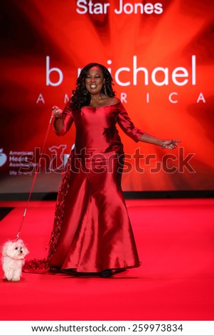 NEW YORK, NY - FEBRUARY 12: Star Jones walks the runway at the Go Red For Women Red Dress Collection 2015 fashion show during MBFW Fall 2015 at Lincoln Center on February 12, 2015 in NYC