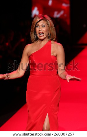 NEW YORK, NY - FEBRUARY 12: Hoda Kotb walks the runway at the Go Red For Women Red Dress Collection 2015 fashion show during MBFW Fall 2015 at Lincoln Center on February 12, 2015 in NYC