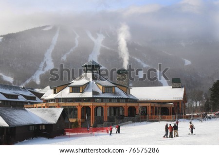 Base ski lodge in Stowe, VT