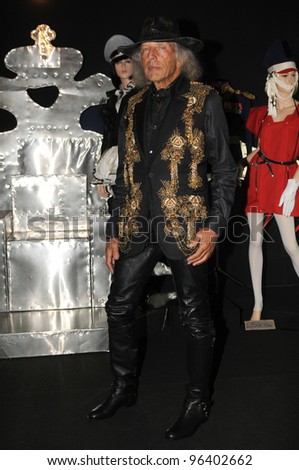 MOSCOW - OCTOBER 22: Hollywood party-goer James Goldstein poses at the MHPI young designers presentation for Spring/ Summer 2012 during MBFW on October 22, 2011 in Moscow, Russia