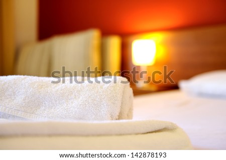 Interior of hotel room - bed room