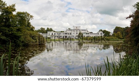 Panorama Royal Palace Soestdijk (the Netherlands). The former residence of Dutch royal family Queen Juliana, Bernhard and their children.