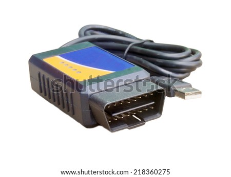 Connector used to read data from the On Board Diagnosis OBD computer in a vehicle usb