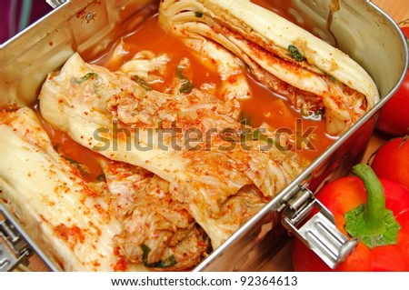 radish kimchi , korean food , korean barbecue side dish