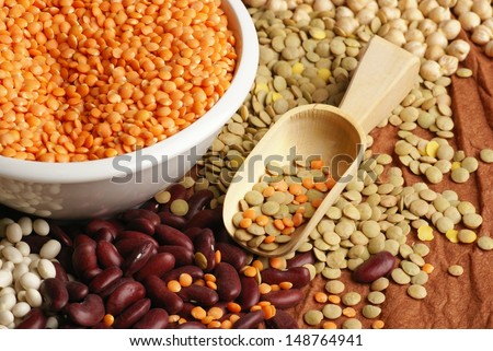 Various Pulses - Chickpea, Lentil And Beans