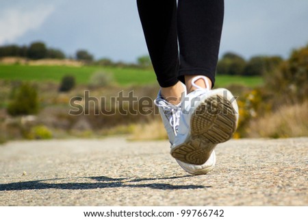 sport shoes running Close-up