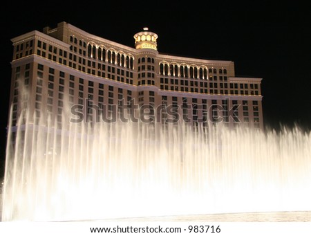 Bellagio Hotel and Fountains - Street Level