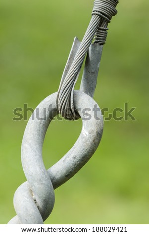 Stainless steel hooks and wires for holding poles