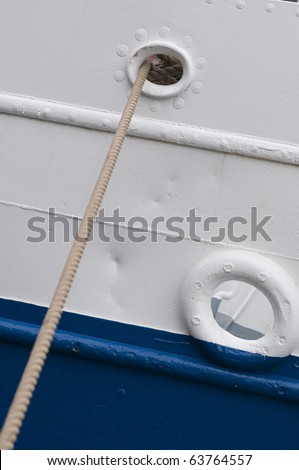Rope on a sail boat