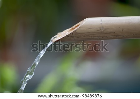 Water from bamboo