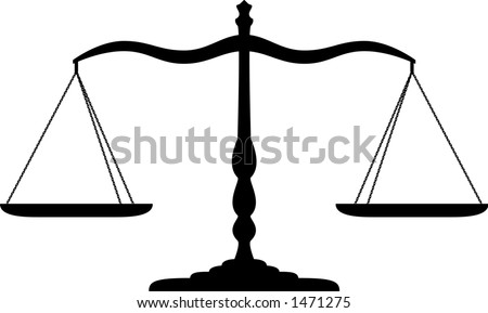 Scales Of Justice. stock vector : Justice scales